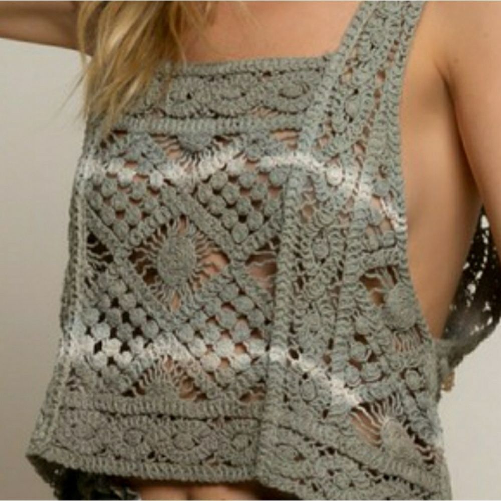 Open knit top - Picture 4 of 5
